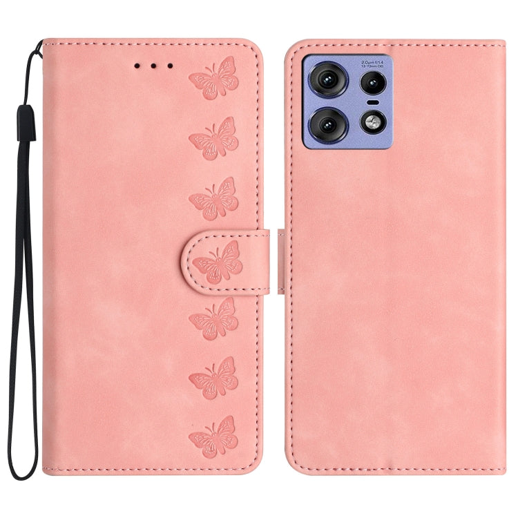 Seven Butterflies Embossed Leather Phone Case, Series 5 My Store