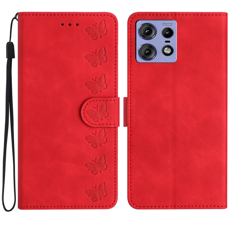 Seven Butterflies Embossed Leather Phone Case, Series 5 My Store