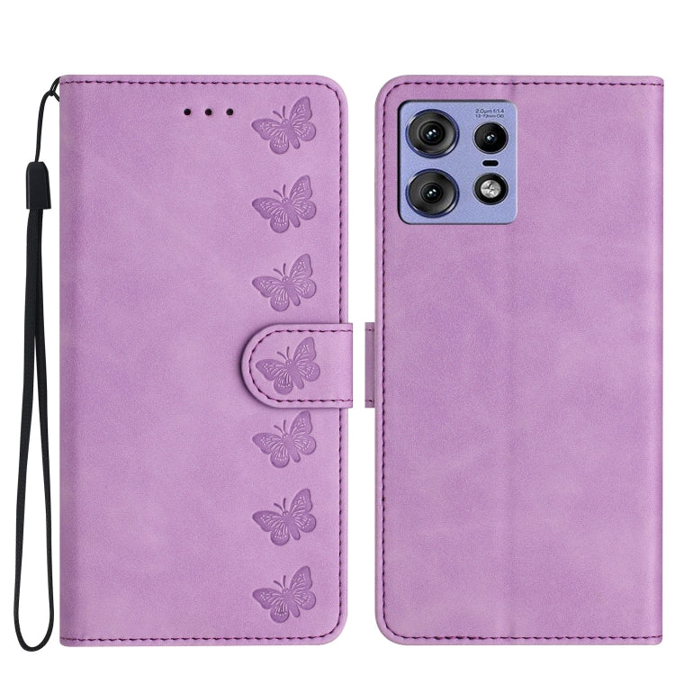 Seven Butterflies Embossed Leather Phone Case, Series 5 My Store