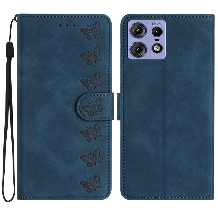 Seven Butterflies Embossed Leather Phone Case, Series 5 My Store