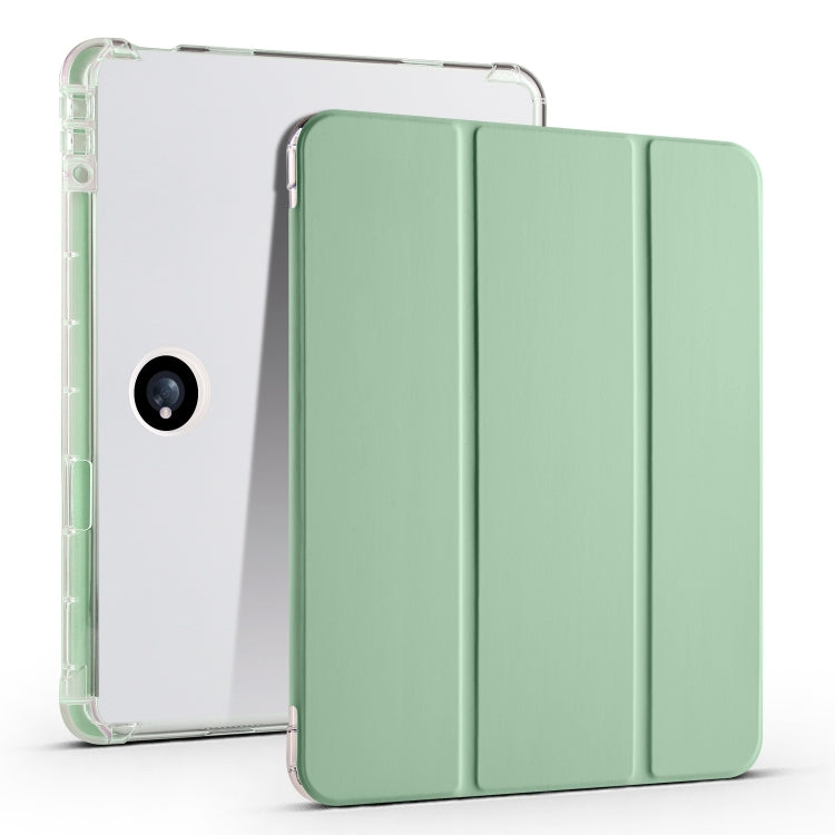 3-fold Clear TPU Smart Leather Tablet Case with Pen Slot-Reluova