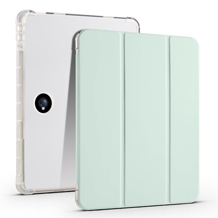 3-fold Clear TPU Smart Leather Tablet Case with Pen Slot-Reluova