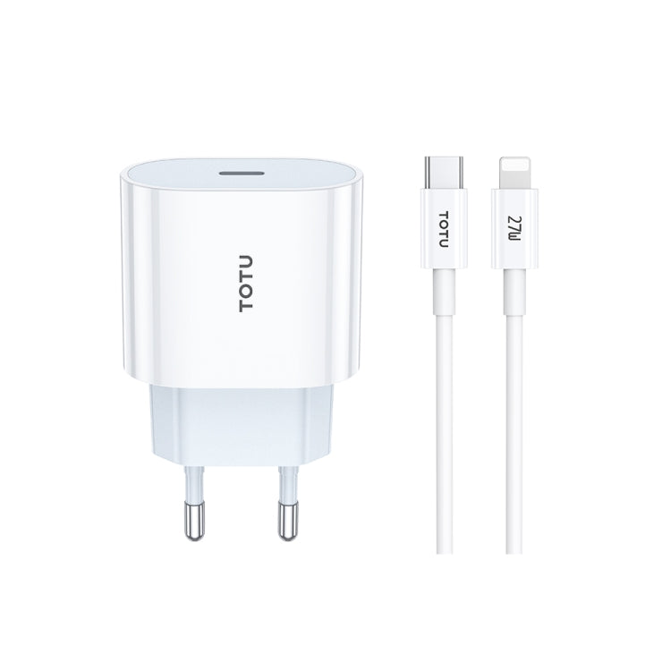 TOTU ZC32 PD 20W Type-C Port Charger with Type-C to 8 Pin Data Cable Set My Store