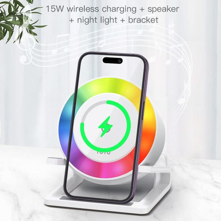 TOTU M6064Q 4 in 1 Multifunctional Wireless Charging Bluetooth Speaker