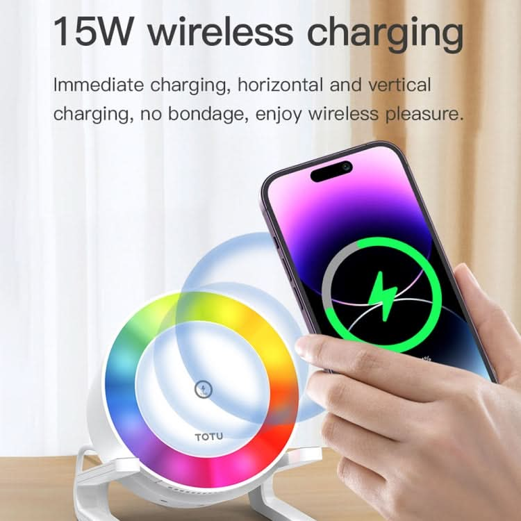 TOTU M6064Q 4 in 1 Multifunctional Wireless Charging Bluetooth Speaker