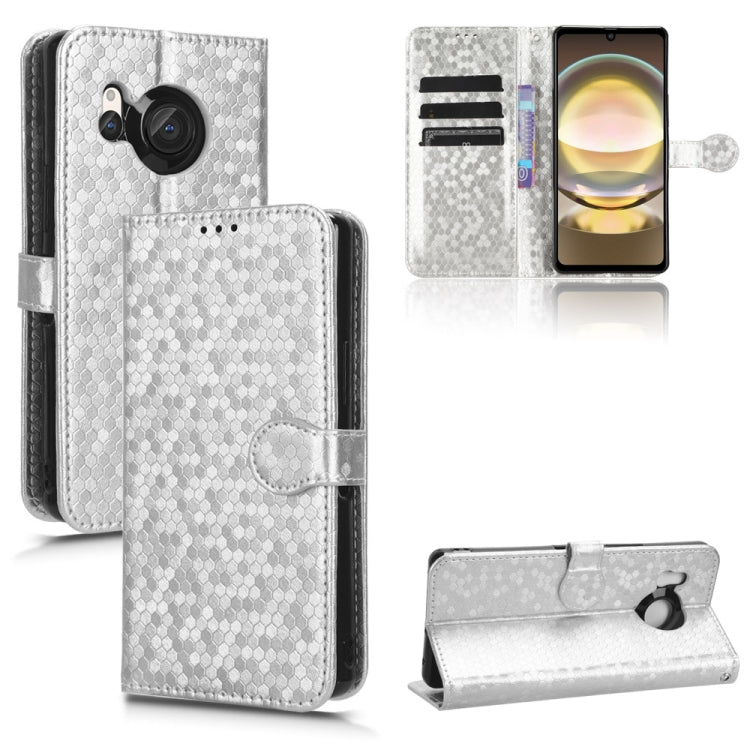 Honeycomb Dot Texture Leather Phone Case My Store