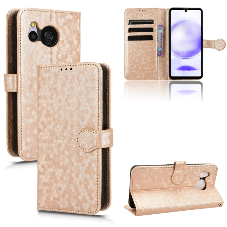 Honeycomb Dot Texture Leather Phone Case My Store