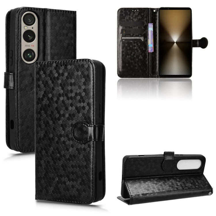 Honeycomb Dot Texture Leather Phone Case My Store