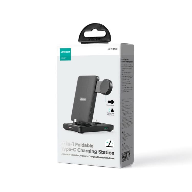 JOYROOM JR-WQS01 4 in 1 Wireless Charging Stand For Type-C Cellphone&Earphone / Samsung Watch Series