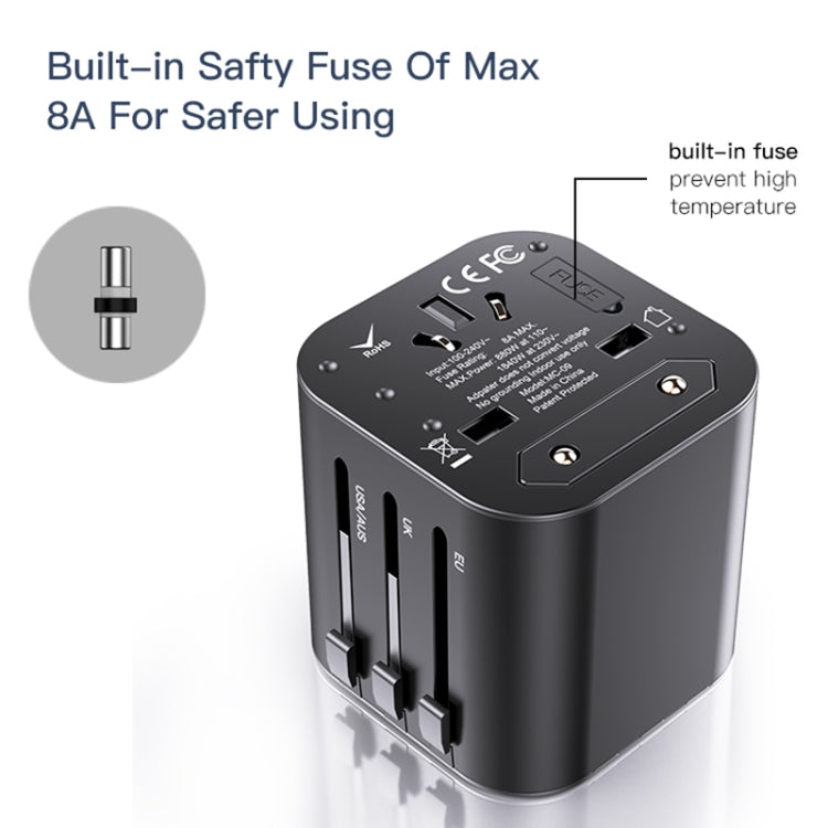 Yesido MC-09 Multi-function Universal Travel Adapter Plug Reluova