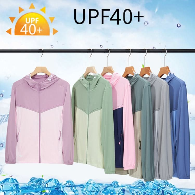 UPF40+ Men and Women Summer High Elasticity Ice Silk Sunscreen Clothing Sports Coat, Series 1 Reluova