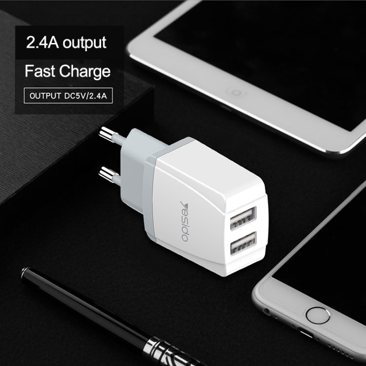 Yesido YC-21 USB Dual Port Travel Fast Charger