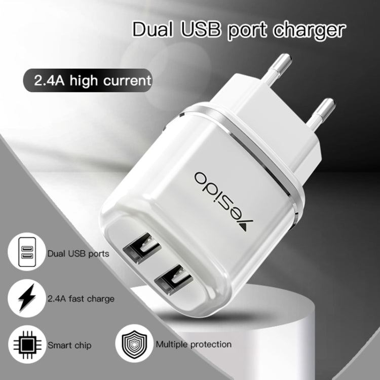 Yesido YC-26 USB Dual Ports Travel Charger