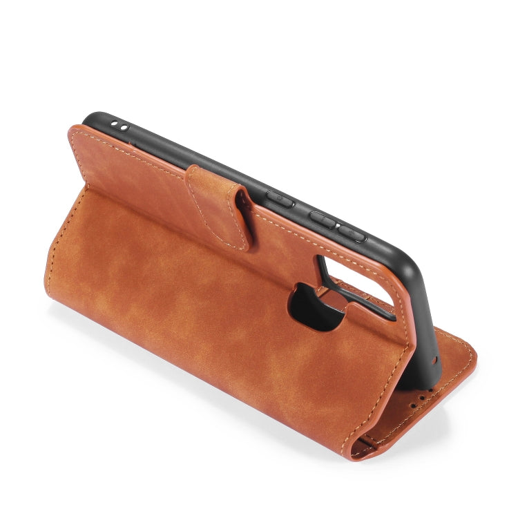 DG.MING Retro Oil Side Horizontal Flip Case with Holder & Card Slots & Wallet My Store