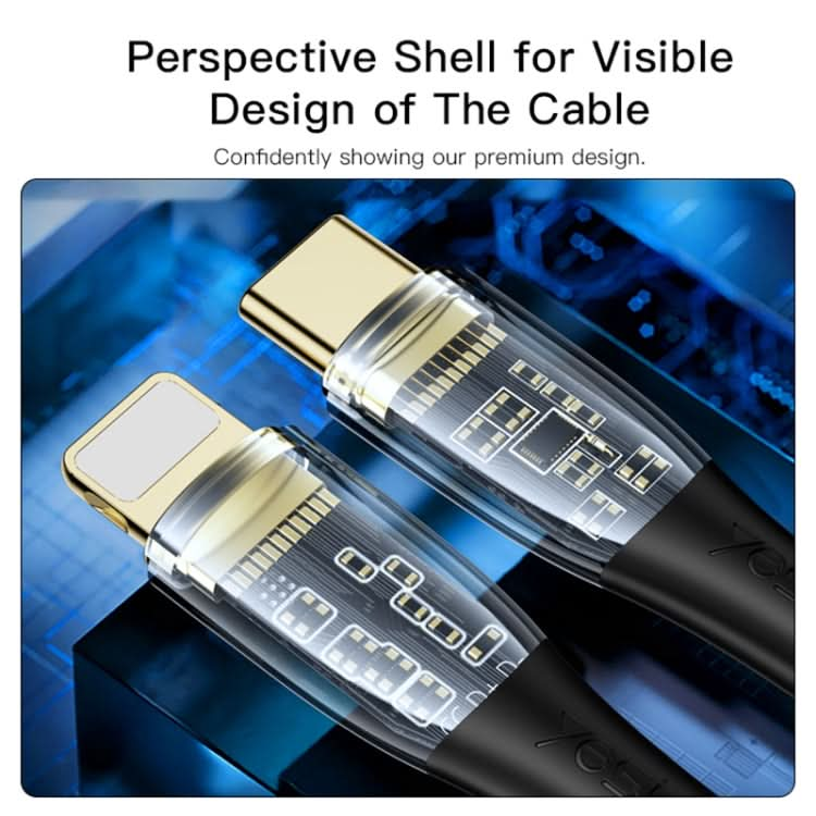 YESIDO CA101 PD 20W USB-C / Type-C to 8 Pin Braided Charging Data Cable