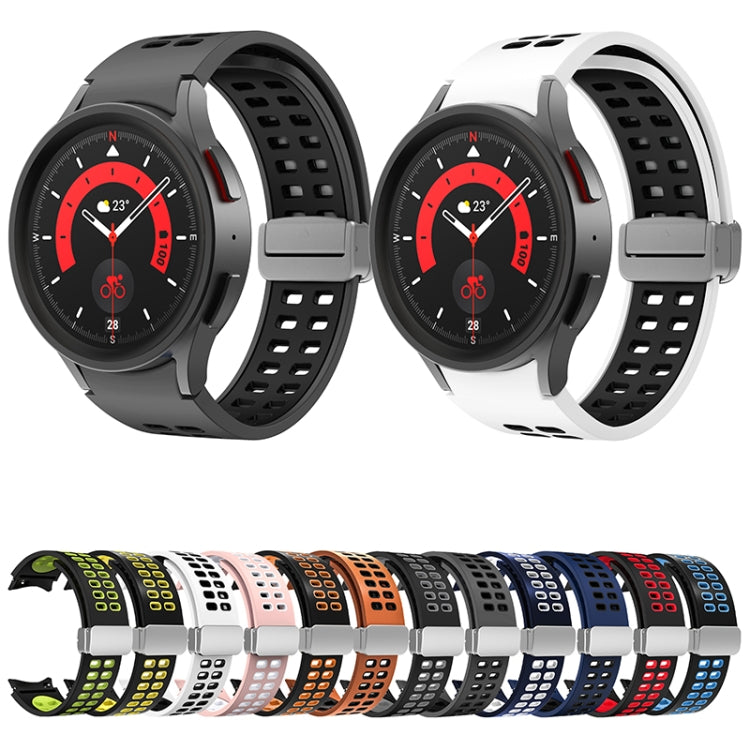 Double-row Hole Folding Buckle Silicone Watch Band