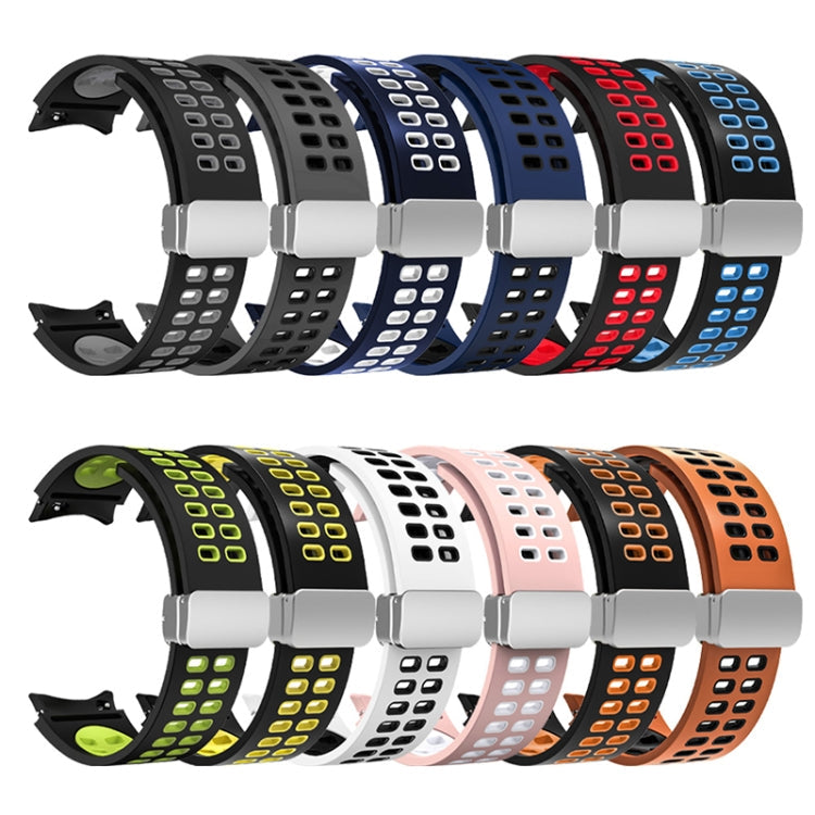 Double-row Hole Folding Buckle Silicone Watch Band