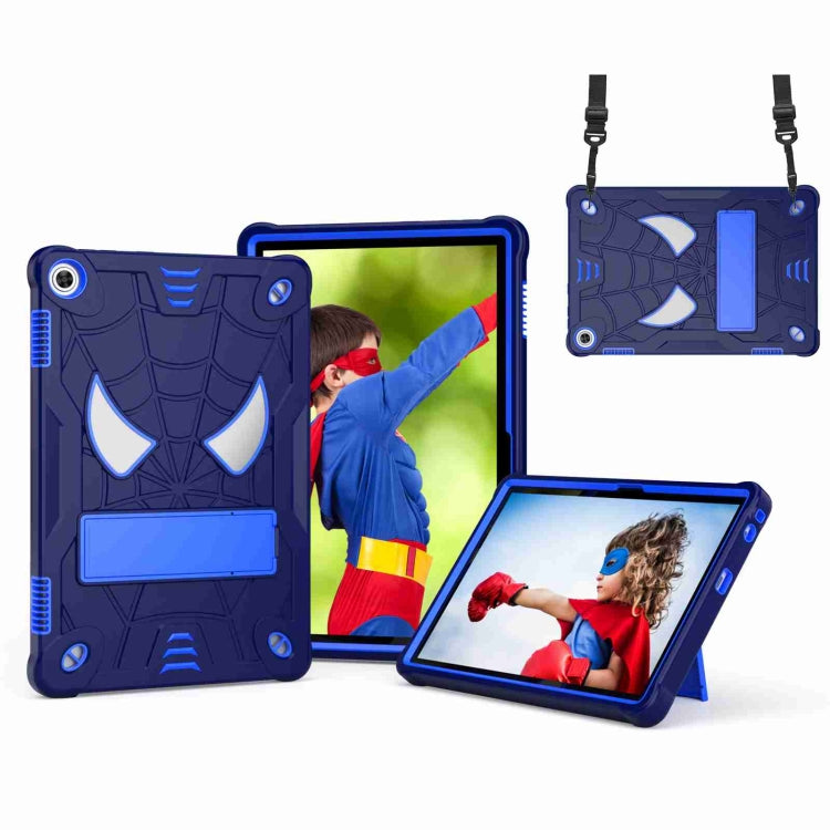 Spider Texture Silicone Hybrid PC Tablet Case with Shoulder Strap My Store