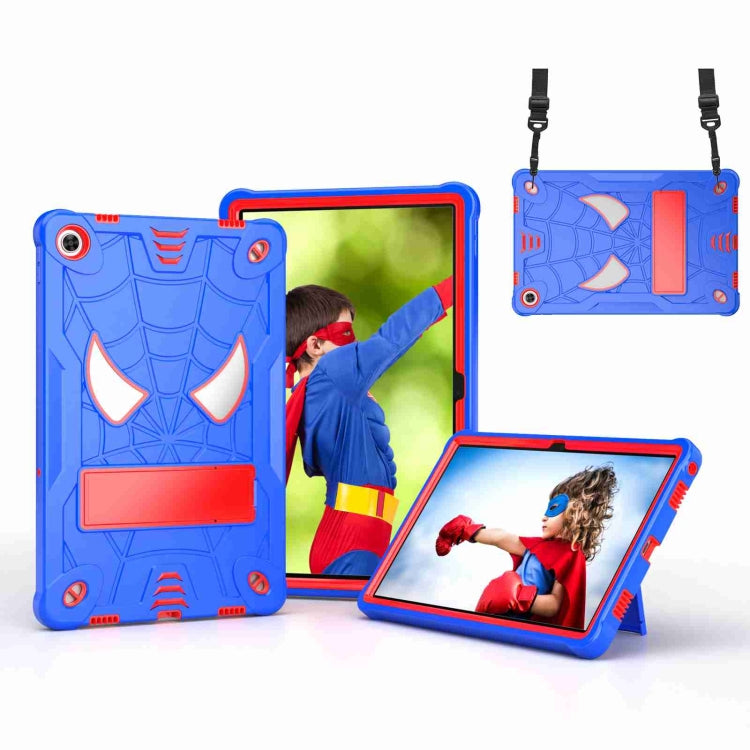 Spider Texture Silicone Hybrid PC Tablet Case with Shoulder Strap