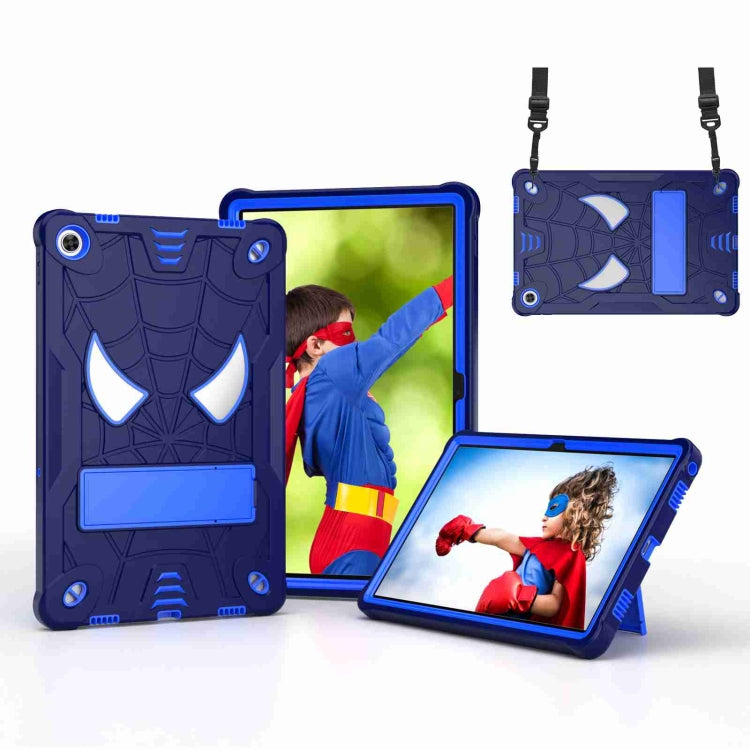 Spider Texture Silicone Hybrid PC Tablet Case with Shoulder Strap