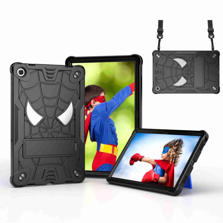 Spider Texture Silicone Hybrid PC Tablet Case with Shoulder Strap