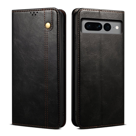 Oil Wax Crazy Horse Texture Leather Phone Case My Store