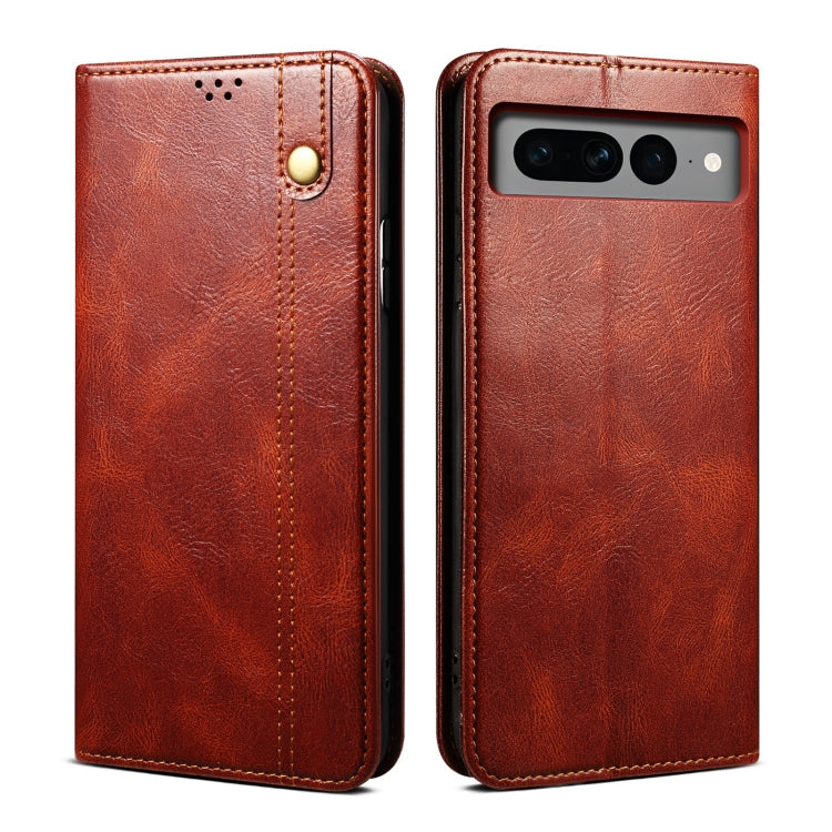 Oil Wax Crazy Horse Texture Leather Phone Case My Store