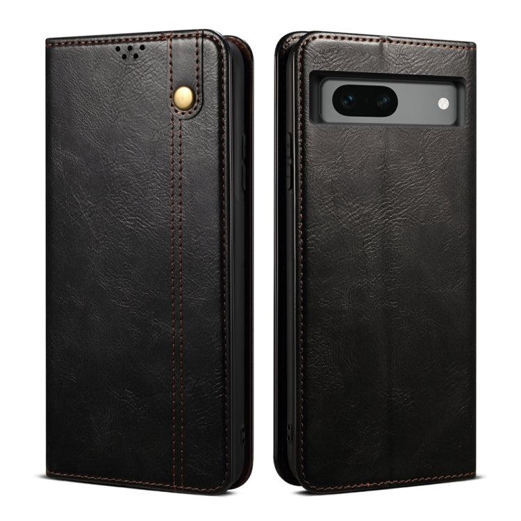 Oil Wax Crazy Horse Texture Leather Phone Case My Store