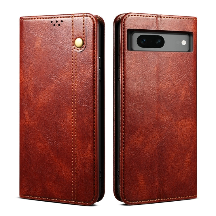 Oil Wax Crazy Horse Texture Leather Phone Case My Store