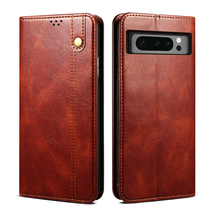 Oil Wax Crazy Horse Texture Leather Phone Case My Store