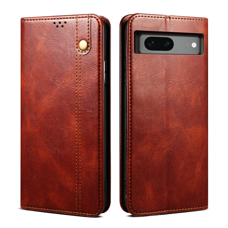 Oil Wax Crazy Horse Texture Leather Phone Case My Store