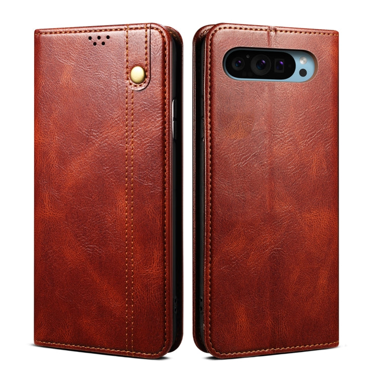 Oil Wax Crazy Horse Texture Leather Phone Case My Store