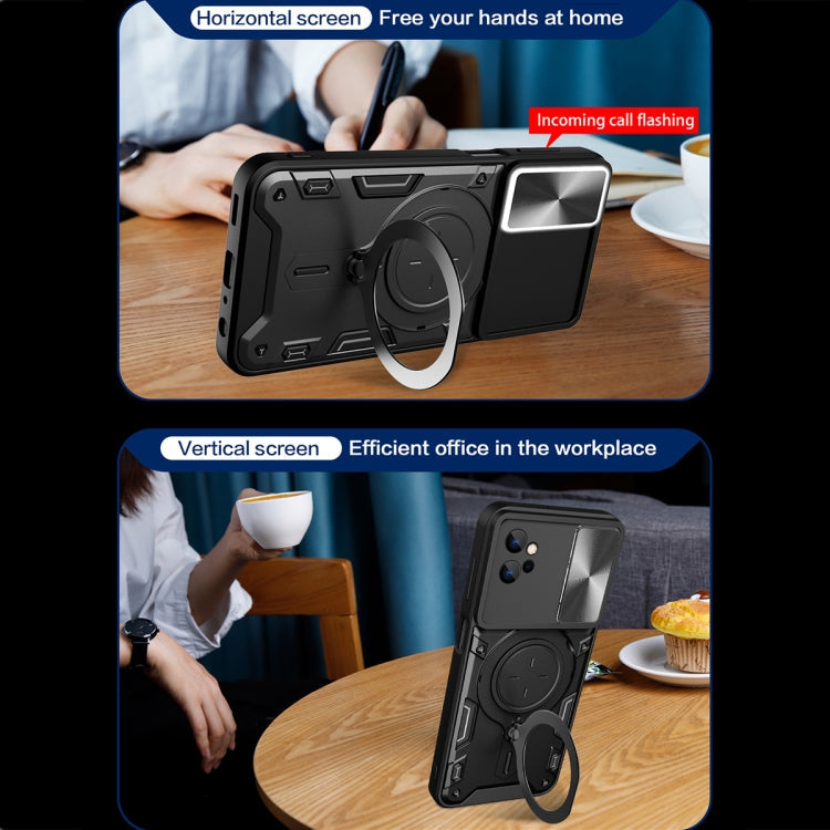 CD Texture Sliding Camshield Magnetic Holder Phone Case, Series 3 My Store