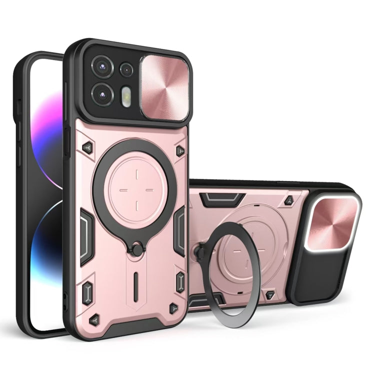 CD Texture Sliding Camshield Magnetic Holder Phone Case, Series 4 My Store