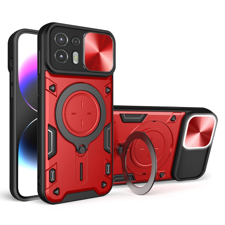 CD Texture Sliding Camshield Magnetic Holder Phone Case, Series 4 My Store