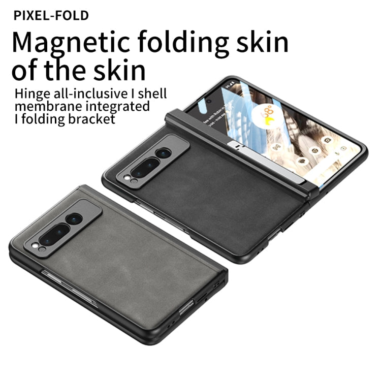 GKK Integrated Frosted Fold Hinge Leather Phone Case with Holder My Store