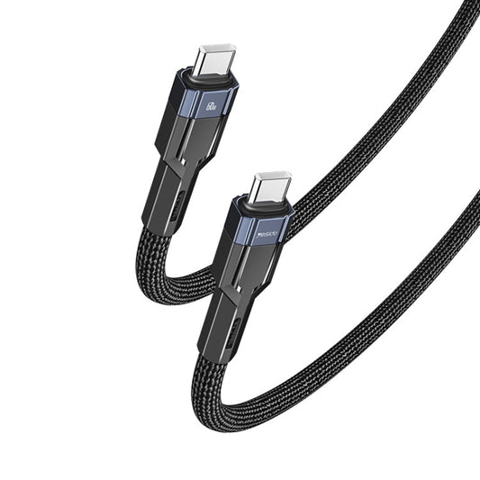 YESIDO CA108 1.2m 60W USB-C / Type-C to Type-C OD0.6 Charging Data Cable