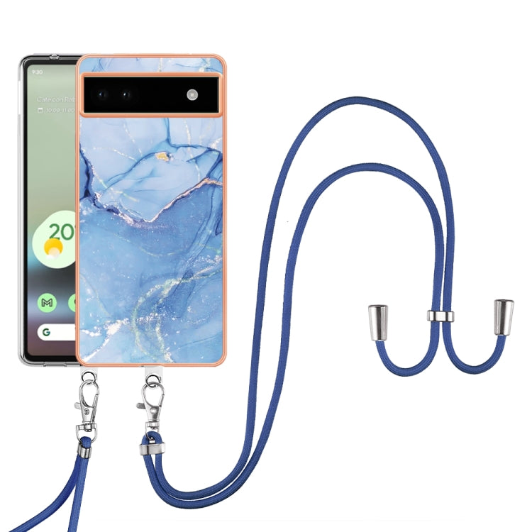 Electroplating Marble Dual-side IMD Phone Case with Lanyard, Series 2 My Store