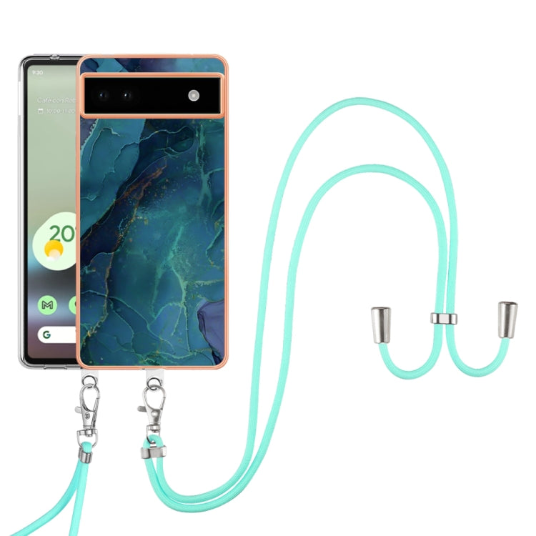 Electroplating Marble Dual-side IMD Phone Case with Lanyard, Series 2 My Store