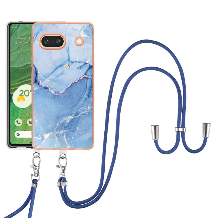 Electroplating Marble Dual-side IMD Phone Case with Lanyard, Series 1 My Store