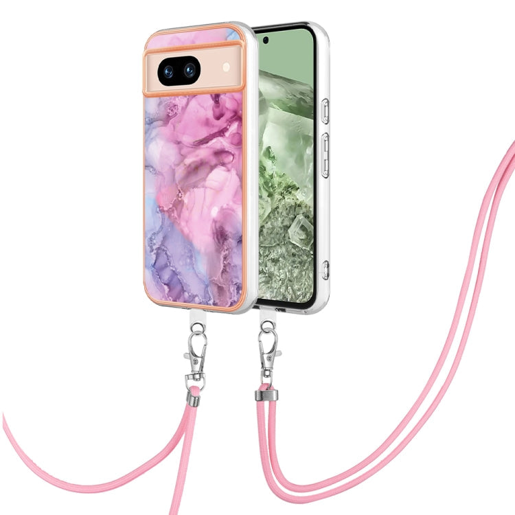 Electroplating Marble Dual-side IMD Phone Case with Lanyard, Series 1 My Store