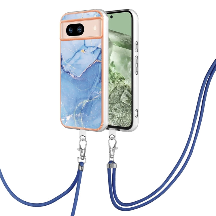 Electroplating Marble Dual-side IMD Phone Case with Lanyard, Series 1 My Store