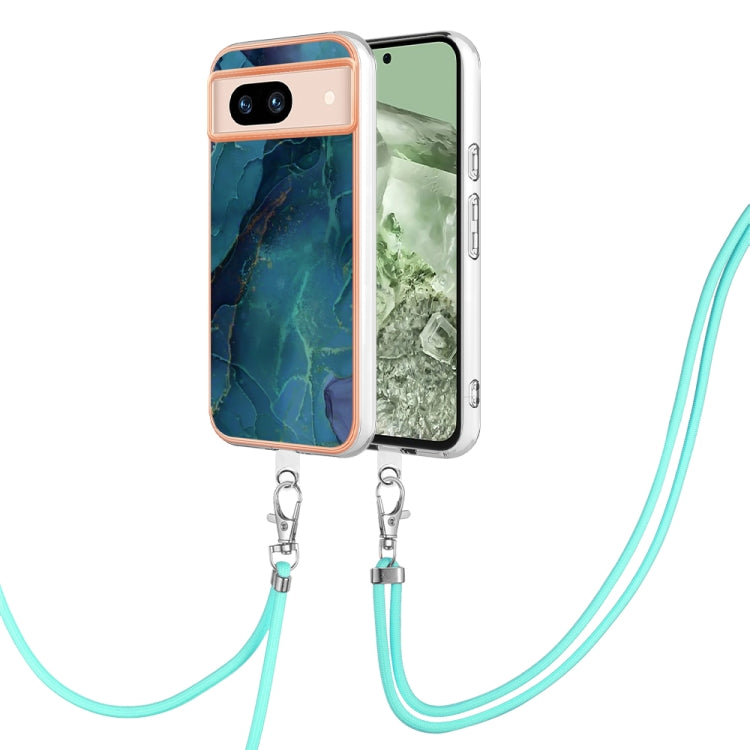 Electroplating Marble Dual-side IMD Phone Case with Lanyard, Series 1 My Store