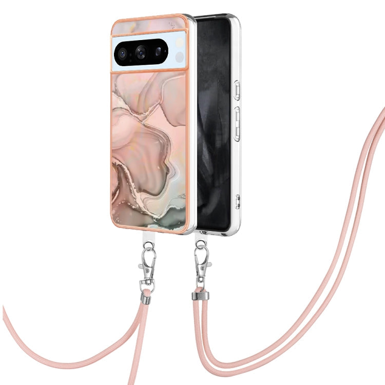 Electroplating Marble Dual-side IMD Phone Case with Lanyard, Series 1 My Store