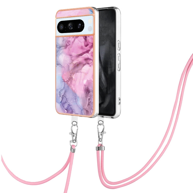 Electroplating Marble Dual-side IMD Phone Case with Lanyard, Series 1 My Store