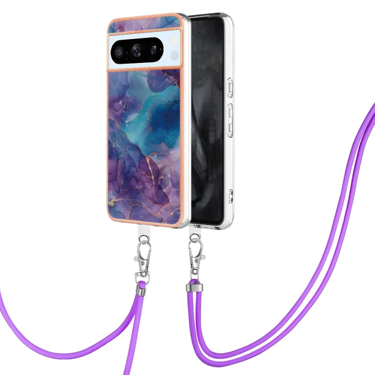 Electroplating Marble Dual-side IMD Phone Case with Lanyard, Series 1 My Store