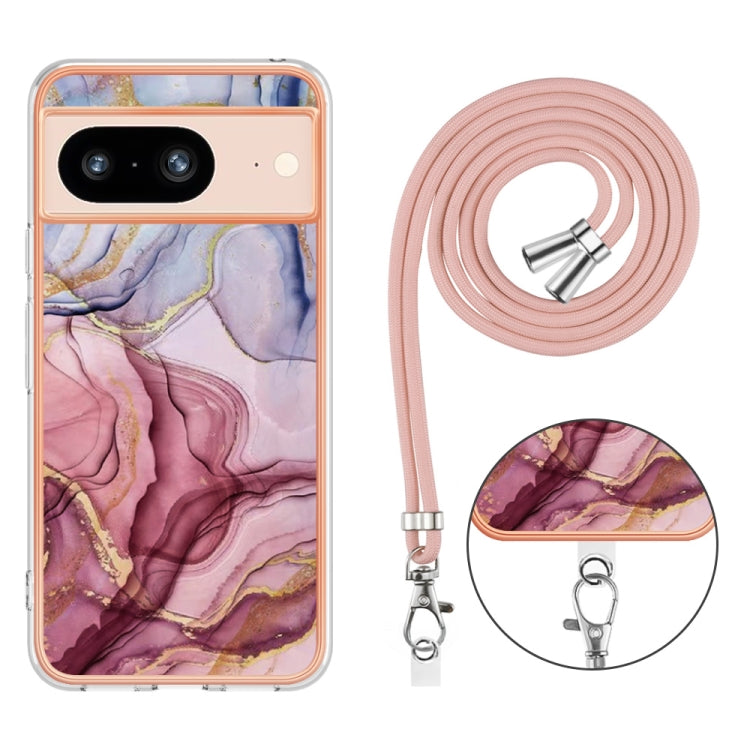 Electroplating Marble Dual-side IMD Phone Case with Lanyard, Series 2 My Store