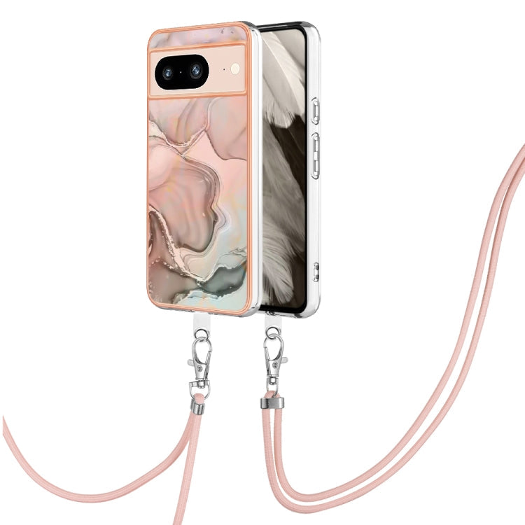 Electroplating Marble Dual-side IMD Phone Case with Lanyard, Series 2 My Store