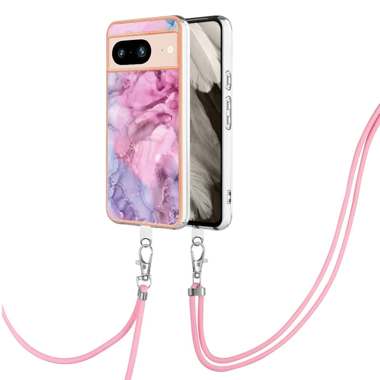 Electroplating Marble Dual-side IMD Phone Case with Lanyard, Series 2 My Store