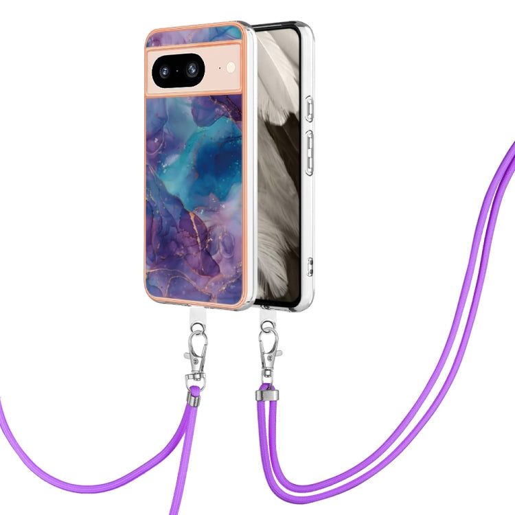 Electroplating Marble Dual-side IMD Phone Case with Lanyard, Series 2 My Store